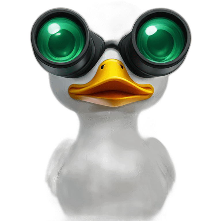 duck with binoculars emoji