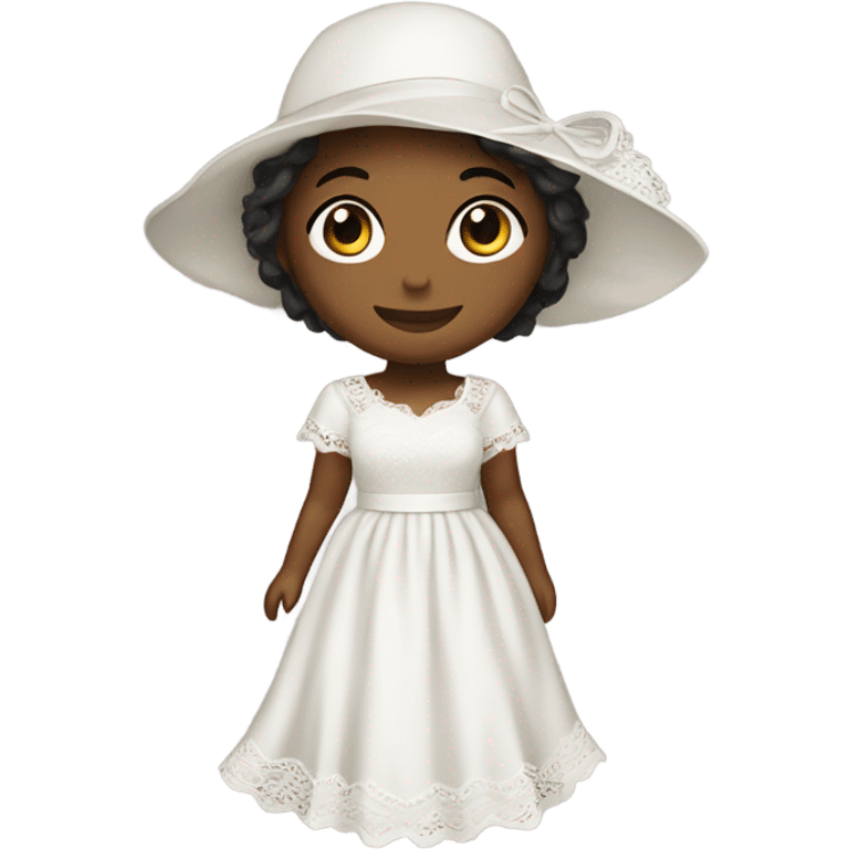 white dres emoji