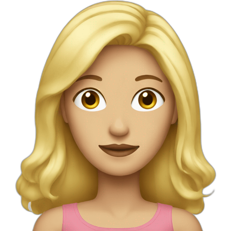 Femme blonde emoji