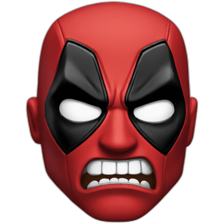 angry deadpool face emoji