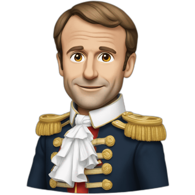 Emmanuel Macron comme un roi emoji