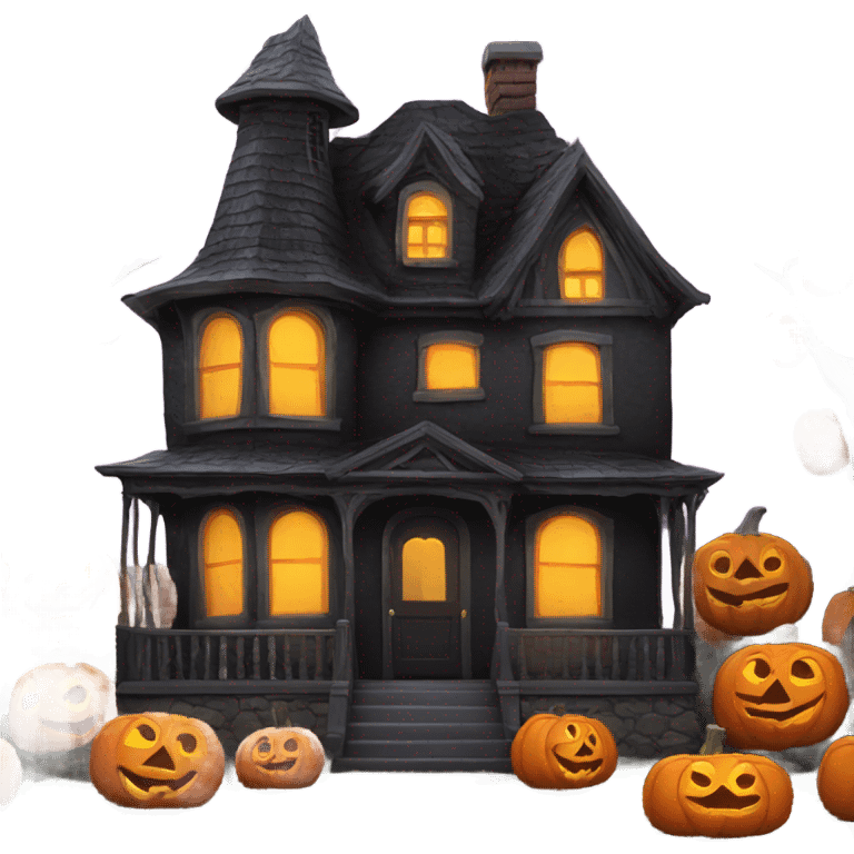 Halloween house  emoji