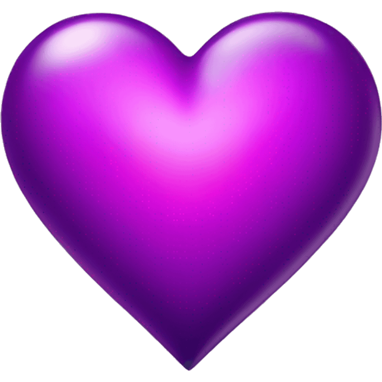 Shiny purple green magenta heart  emoji