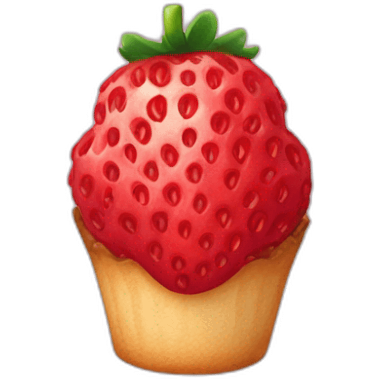 Gâteaux fraise emoji