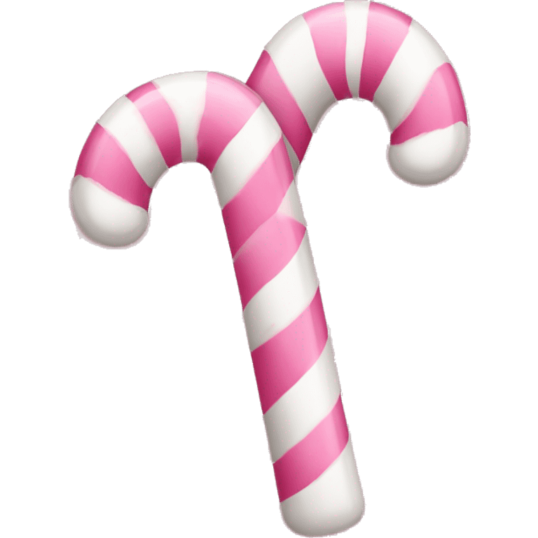 pink and white candycane  emoji