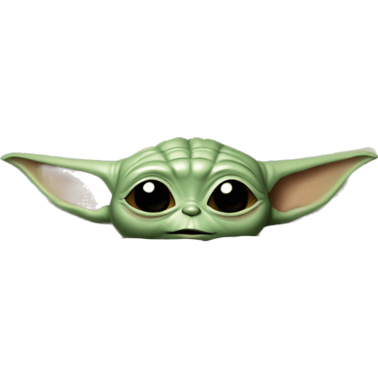 baby yoda is lying in bed with his eyes closed. Around him are flying letters ZZZZ emoji