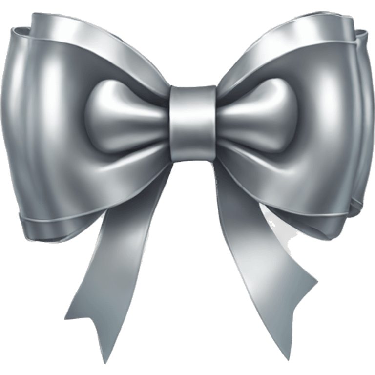 Little chrome bow emoji