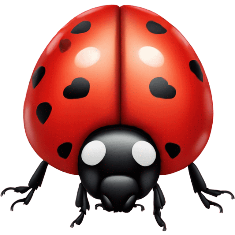 Ladybird with hearts emoji