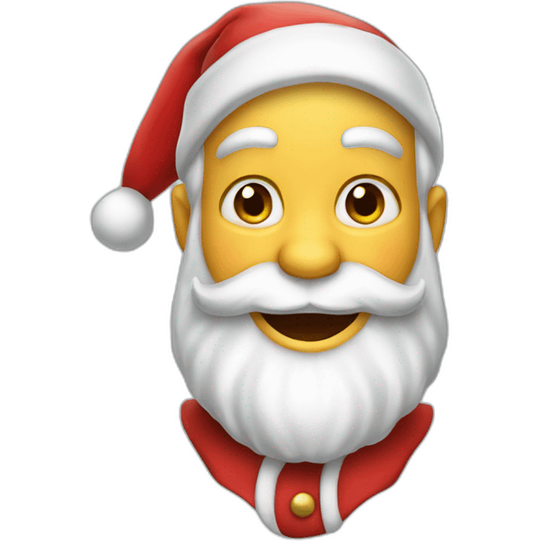 smiling santa claus emoji