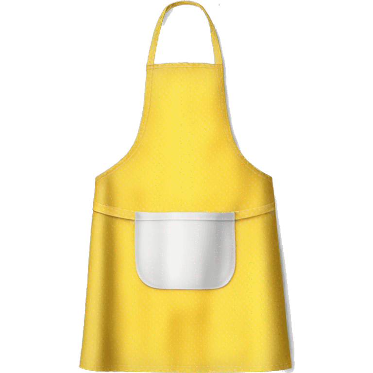 Realistic yellow kitchen apron isolated  emoji