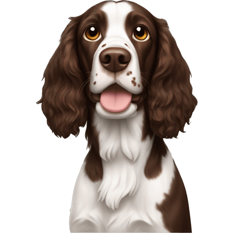 Brown tri color springer emoji