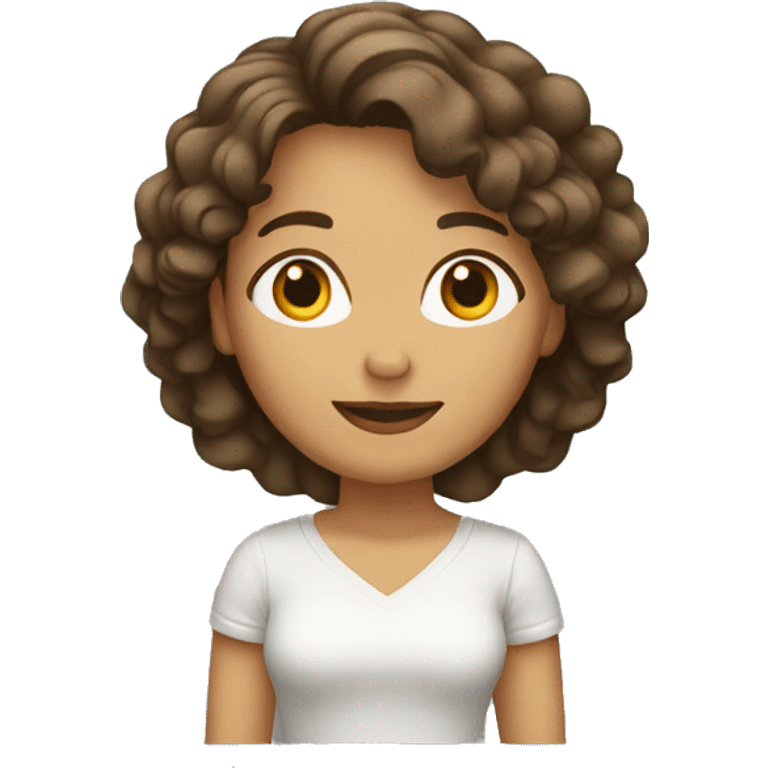 Spanish Woman (full-body) (arms raised) (wavy hair) emoji