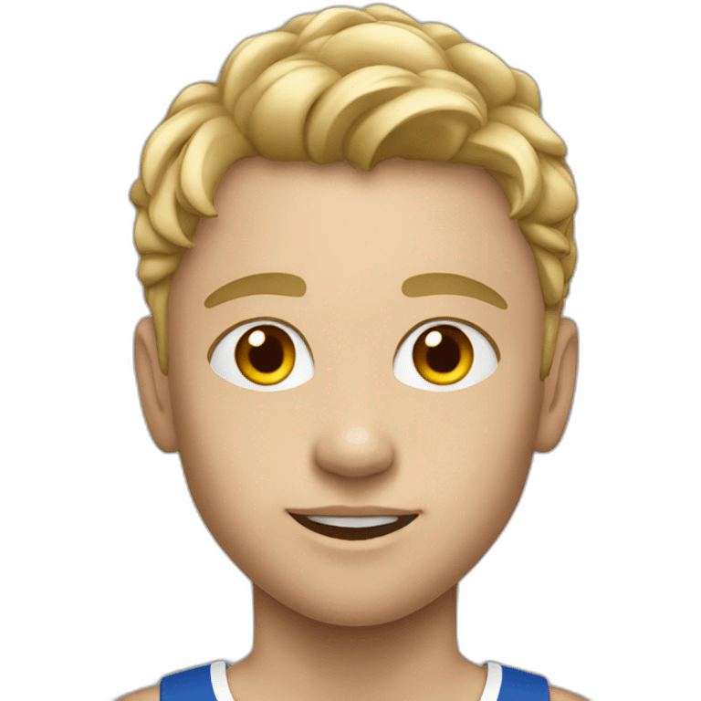 white young Athlete emoji