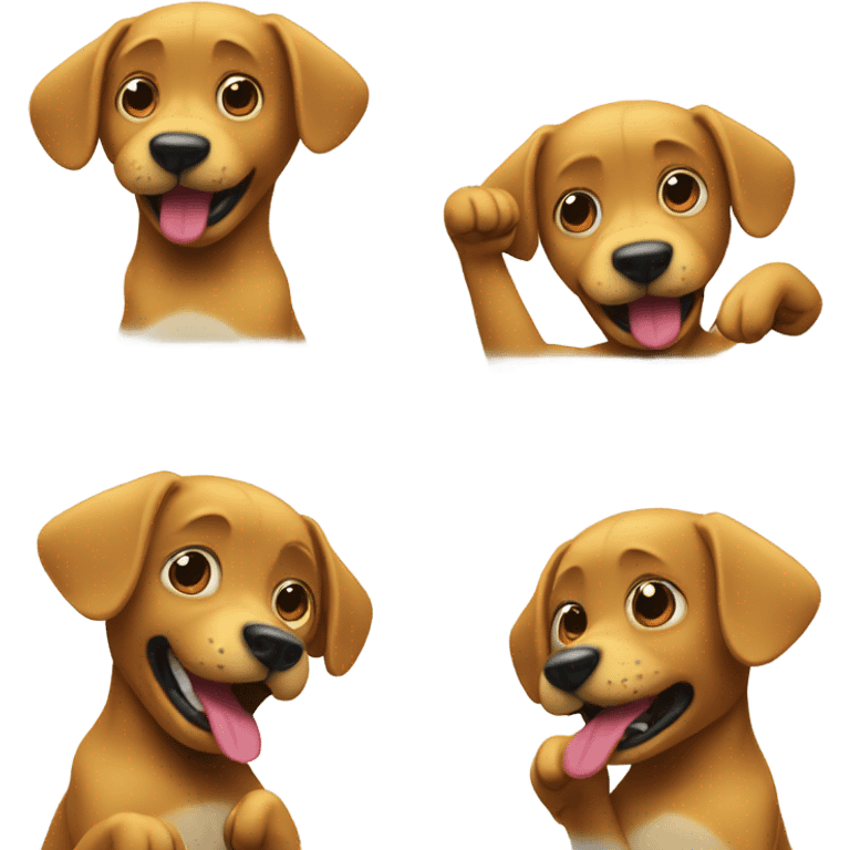 dog dabbing  emoji