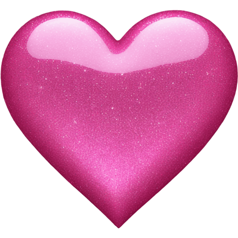 Pink glitter heart emoji