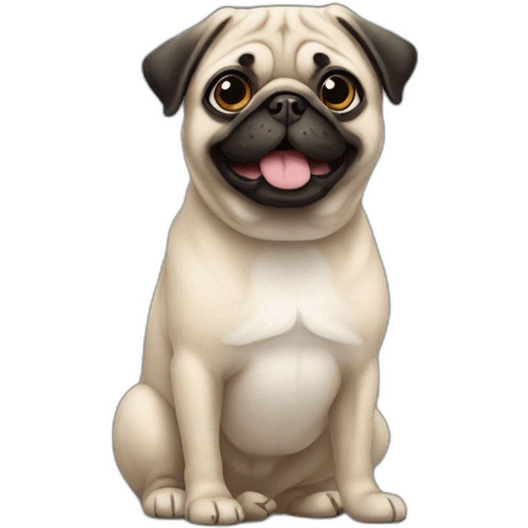 cute pug emoji