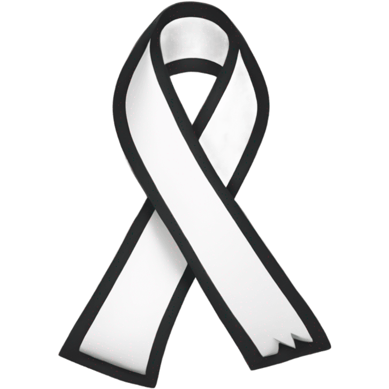 White ribbon emoji