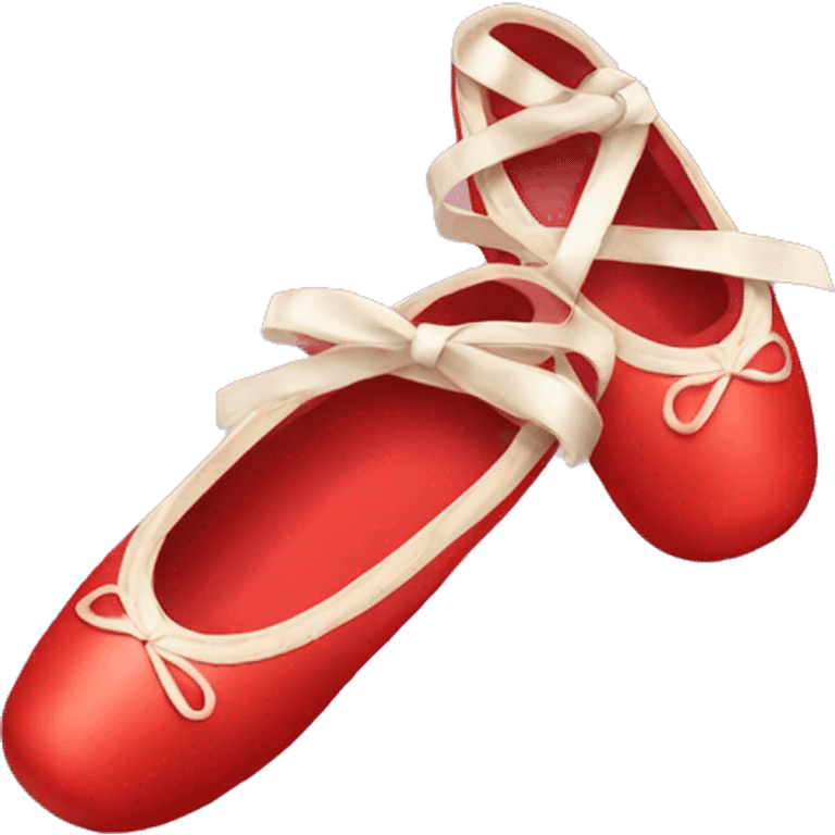 Red ballet shoe emoji