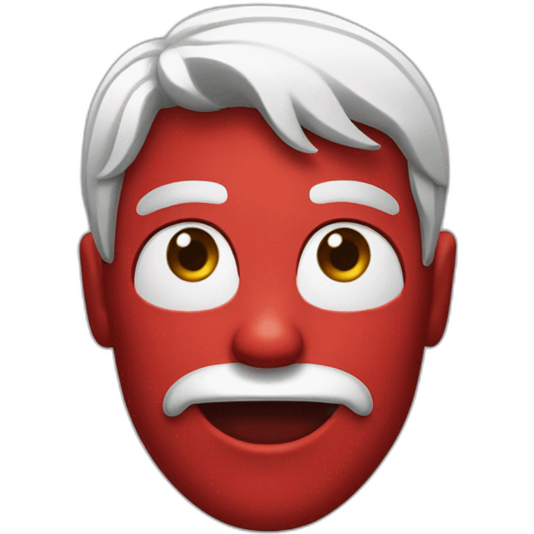 Cérebro vermelho  emoji