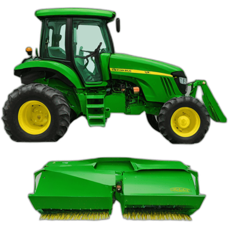 green john deere tractor emoji