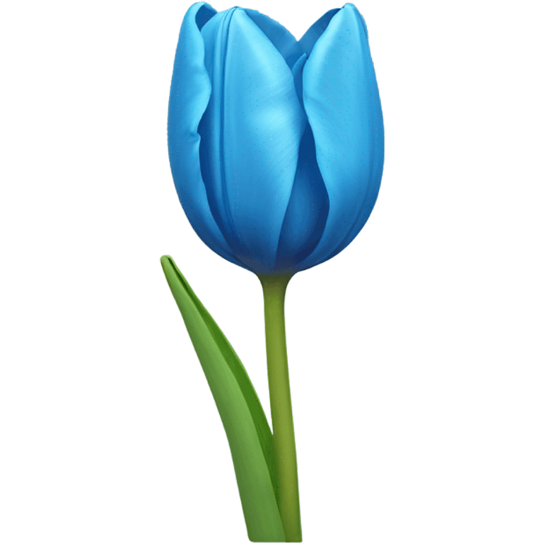 Tulip in blue emoji