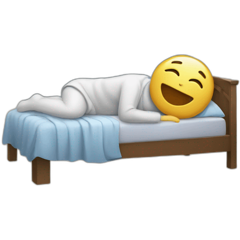 Sleep and laugh emoji