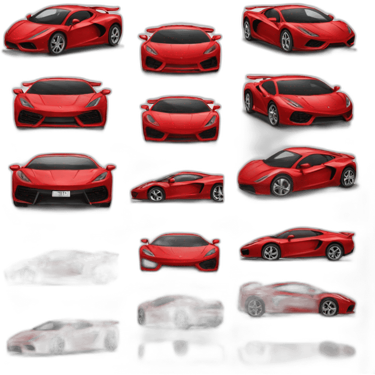 red supercar emoji