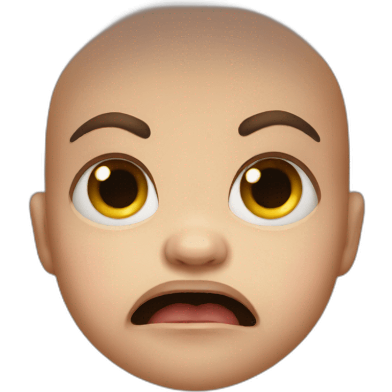 Angry baby emoji