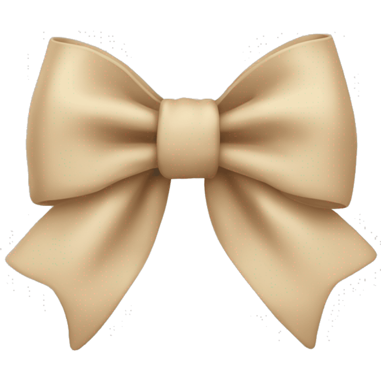 Beige bow emoji