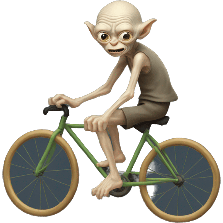 Old gollum biking  emoji