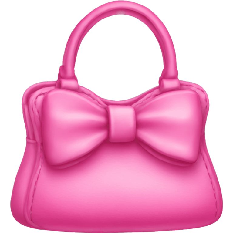 Pink purse with a pink bow emoji