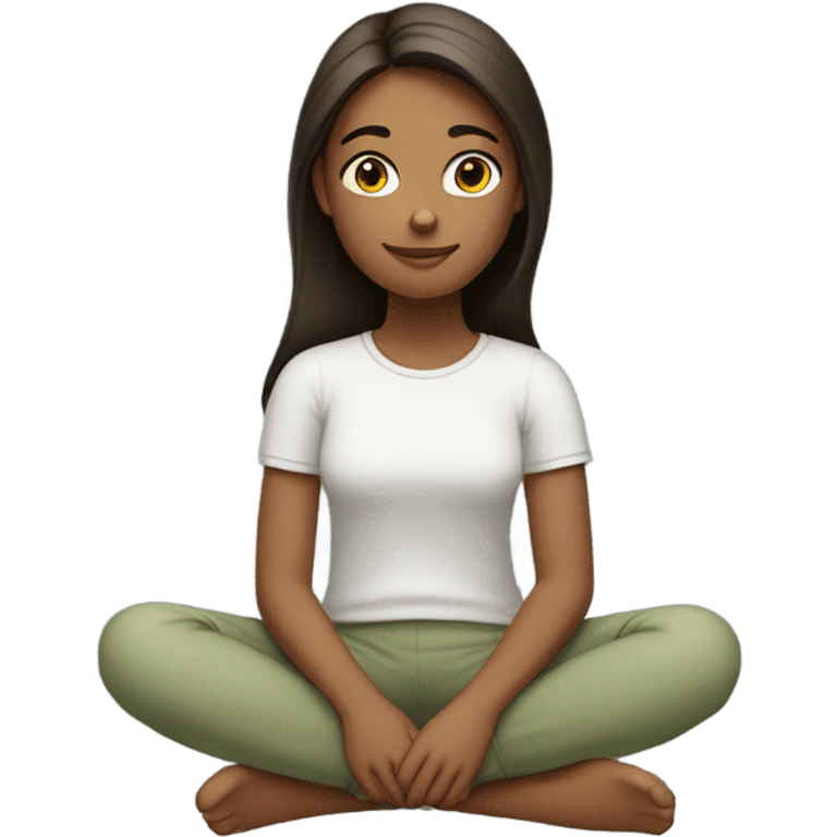 Sitting girl emoji