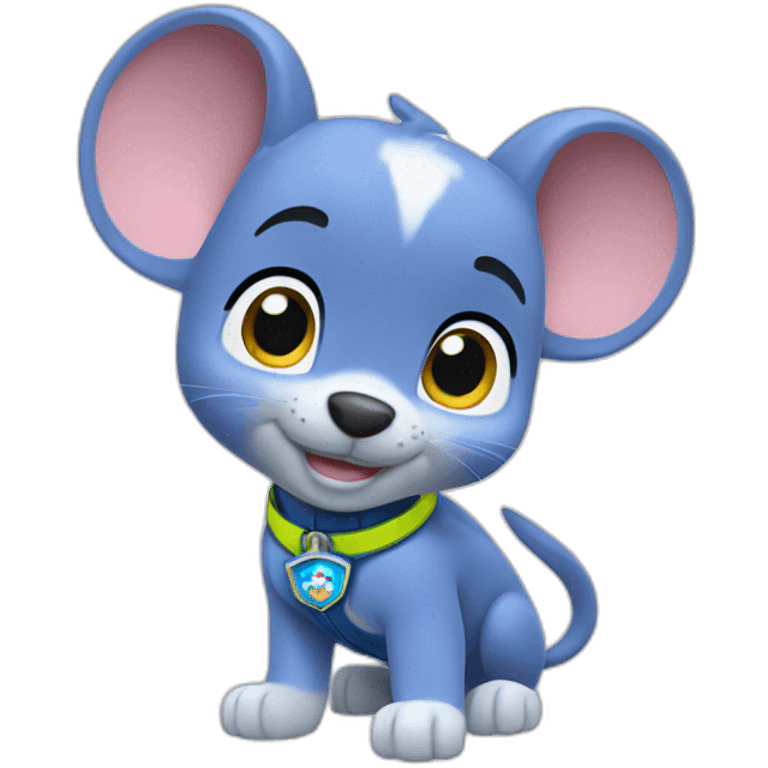 paw patrol blue mouse emoji