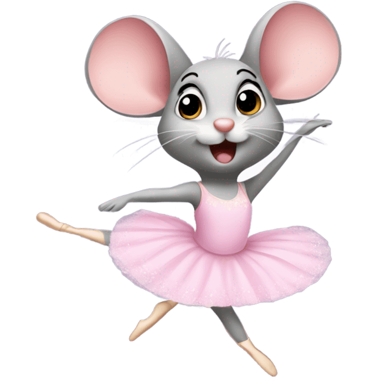 Ballerina mouse  emoji