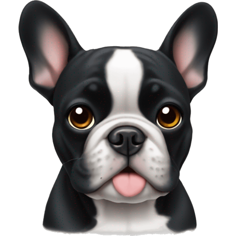 black french bulldog emoji