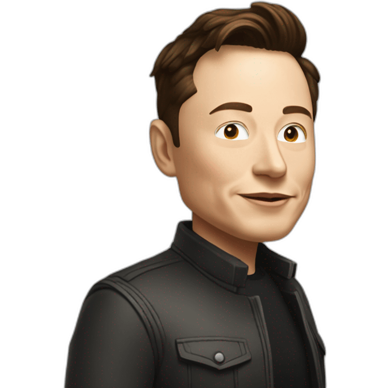 elon musk in a token emoji