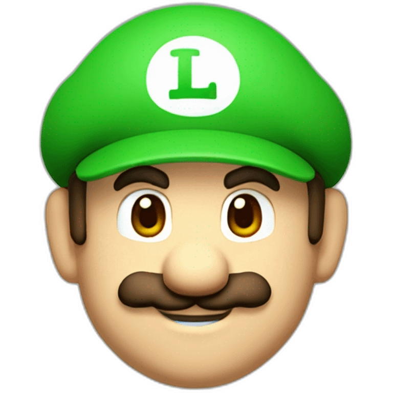 Luigi from Mario video game emoji