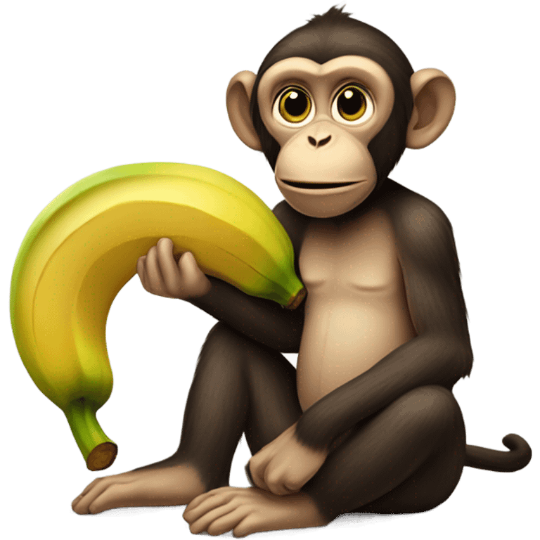 Monkey eating bananas  emoji