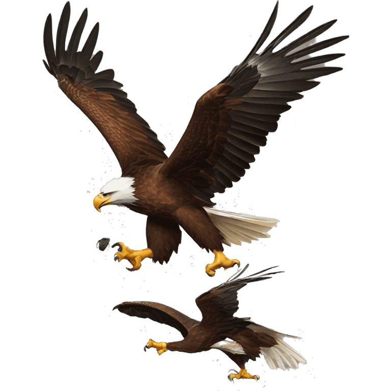 eagle attacking prey emoji