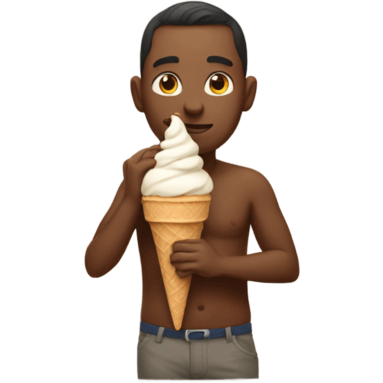 Yogi eating ice cream emoji