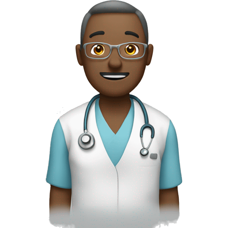 Patient in hospital emoji