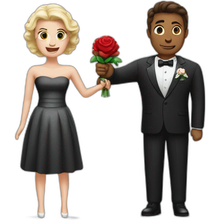 Bomb and dynamite getting married emoji