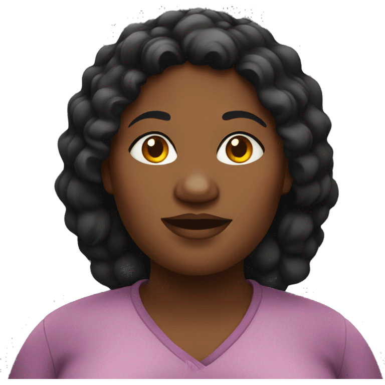 fat black woman emoji