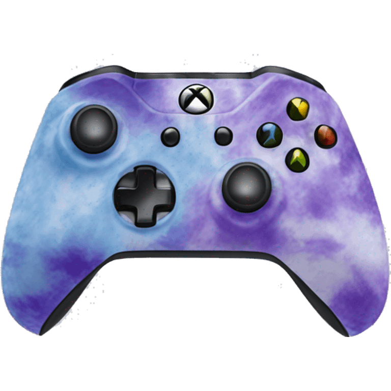 Purple tie die Xbox controller  emoji