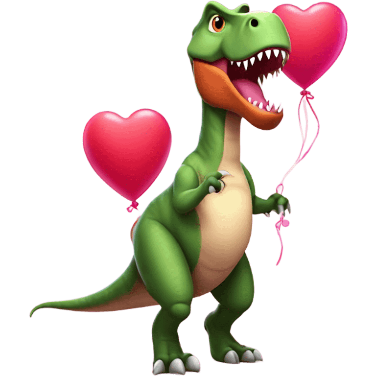 valentine’s day t rex emoji