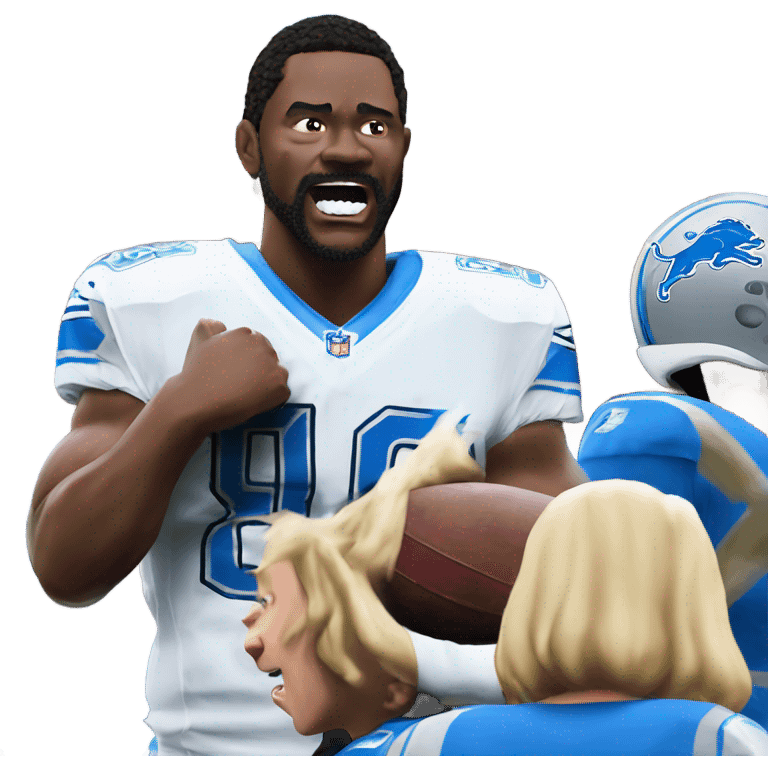 Detroit Lions beating 49ers emoji