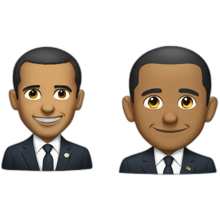 macron and obama emoji