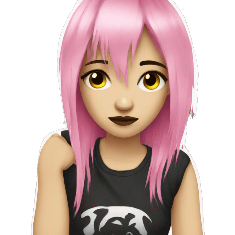 emo girl emoji