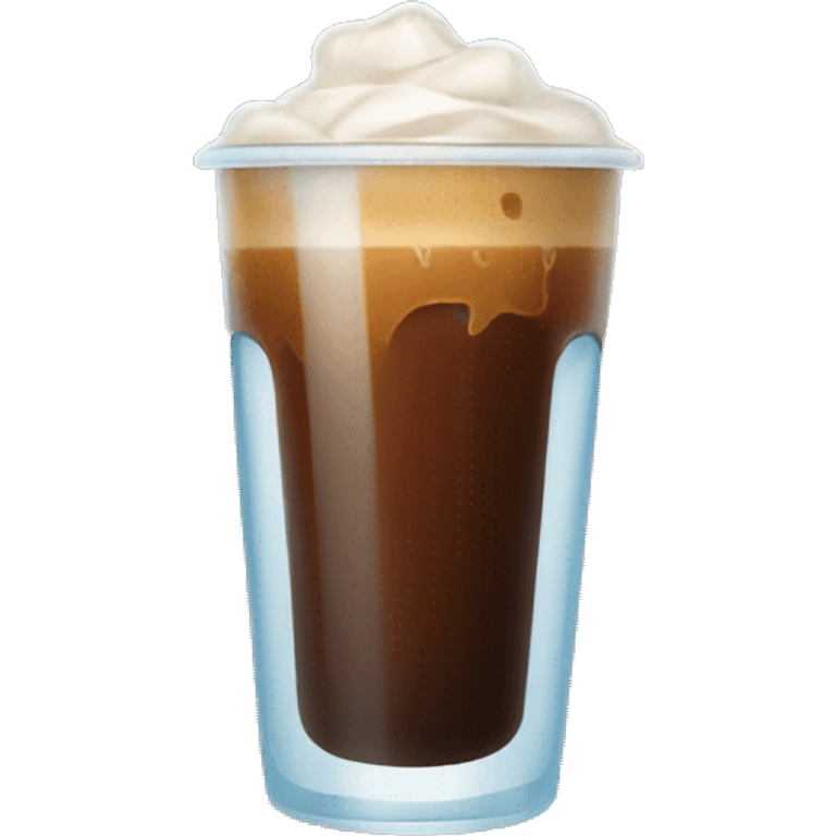 Ice coffee with ice emoji