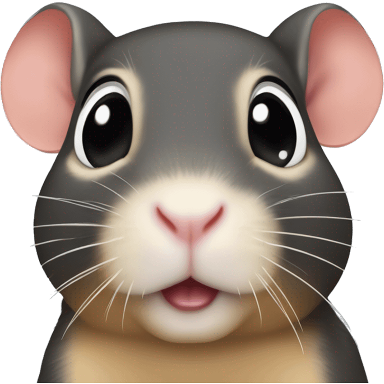 gerbil cor preto emoji